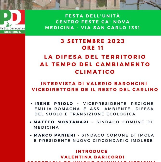 * Alluvioni e cambiamenti climatici: ne parliamo con Irene Priolo
